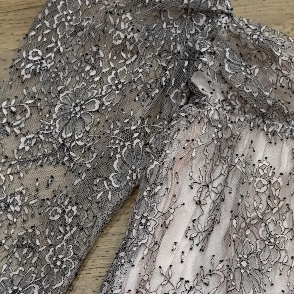 NEW Free People Heavenly Lace Tunic Top Champagne Toast Size XS Romantic‎ Blouse